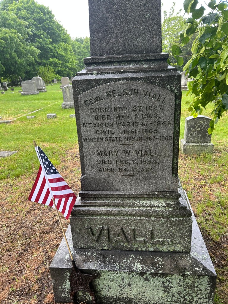 Bvt. BGen Nelson Viall, 2nd RIV, Lakeview Cemetery East Providence RI (2nd Rhode Island Collection)